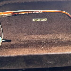 Tom Ford Black and Tan Eyeglasses